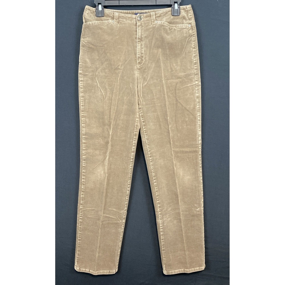 Women's‎ Crazy Horse Liz Claiborne Brown Stretch Corduroy Pants Size 6